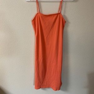 Peach mini dress